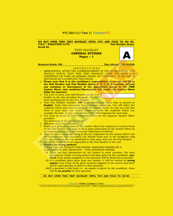 Forum IAS L1 Test 3 PTS 2021