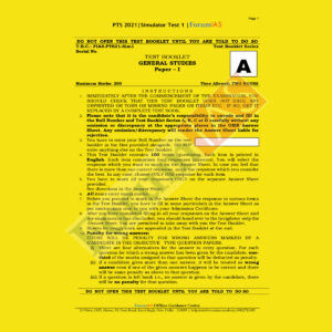 Forum IAS All India Open Simulator Test 1 PTS 2021
