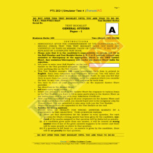 Forum IAS All India Open Simulator Test 4 PTS 2021