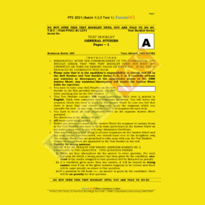 Forum IAS L3 Test 1 Batch 1 PTS 2021