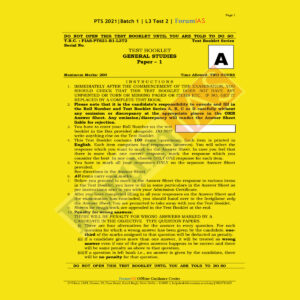 Forum IAS L3 Test 2 Batch 1 PTS 2021