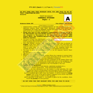 Forum IAS L3 Test 3 Batch 1 PTS 2021