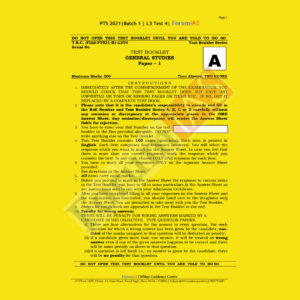 Forum IAS L3 Test 4 Batch 1 PTS 2021