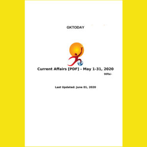 GKTODAY CURRENT AFFAIRS MAY 2020 (BLACK & WHITE)
