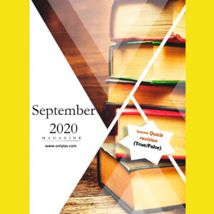 ONLYIAS SEPTEMBER 2020 MAGZINE