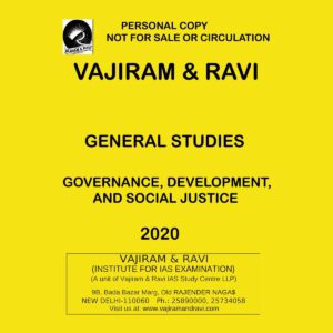 VAJIRAM & RAVI GENERAL STUDIES GOVERNANCE DEVELOPMENT 2020