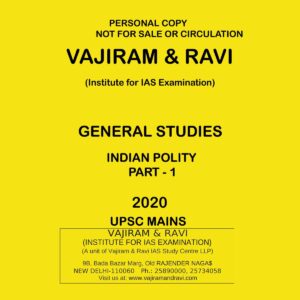 VAJIRAM & RAVI GENERAL STUDIES INDIAN POLITY 2020