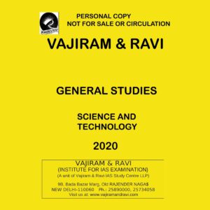 VAJIRAM & RAVI GENERAL STUDIES SCIENCE AND TECHNOLOGY 2020