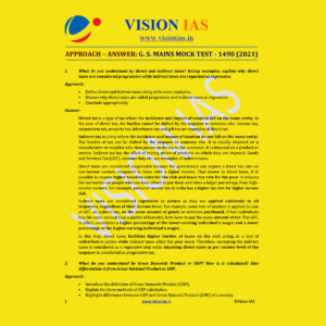 VISION IAS MOCK TEST- 1490 MAINS 2021