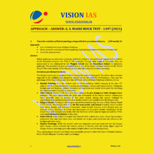 VISION IAS APPROACH ANSWER GS MAINS MOCK TEST- 1497 MAINS 2021 (BLACK & WHITE)
