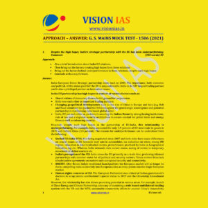 VISION IAS APPROACH ANSWER GS MAINS MOCK TEST- 1506 MAINS 2021 (BLACK & WHITE)