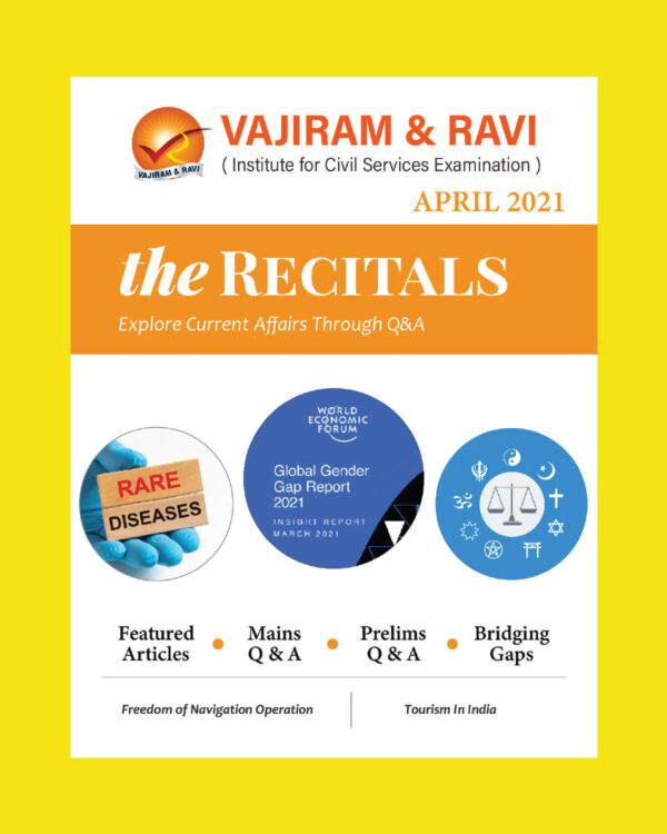 VAJIRAM & RAVI CURRENT AFFAIRS APRIL 2021 (BLACK & WHITE)