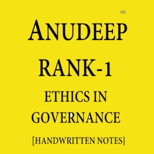 ANUDEEP DURISHETTY- ETHICS IN GOVERNANCE RANK-1 (BLACK & WHITES)