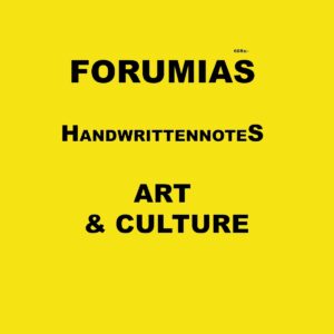 FORUM IAS HANDWRITTEN NOTES ART AND CULTURE