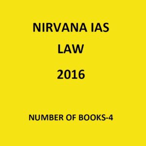NIRVANA IAS LAW - 2016 NUMBER OF BOOKS-4 (BLACK & WHITE)