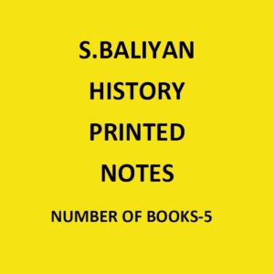 S.BALIYAN HISTORY PRINTED NOTES NUMBER OF BOOKS-5 (BLACK & WHITE)