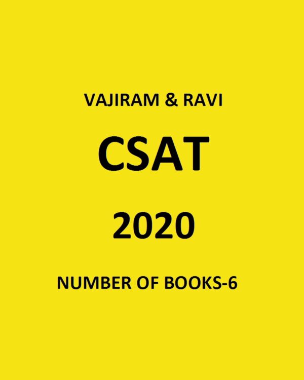VAJIRAM AND RAVI  CSAT 2020 NUMBER OF BOOKS-6 (BLACK & WHITE)