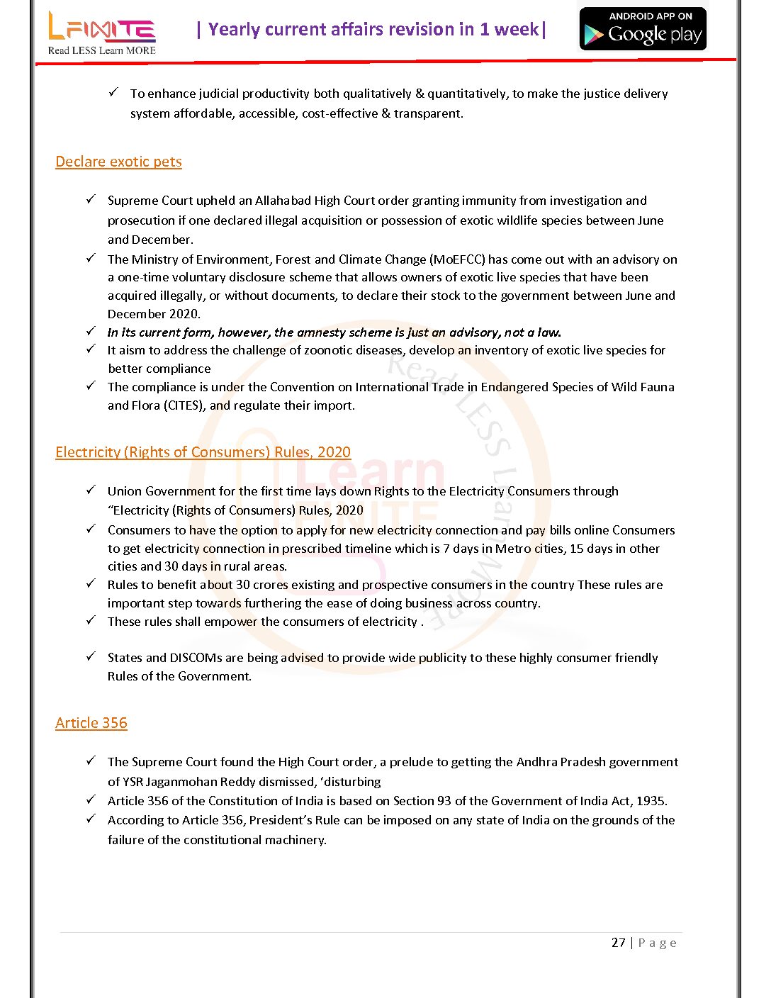 LFIXITE - CURRENT AFFAIRS IN JUST - 1 WEEK - (ALL SUBJECTS COVERED ,SUBJECT WISE CATEGORIZATION, USEFUL FOR PRELIMS AS WELL AS MAINS SPECIAL FOCUS ON IR) JANUARY TO 2020 TO AUGUST 2021 - Image 2