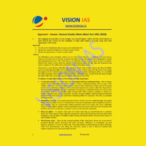 VISION IAS GENERAL STUDIES MAINS MOCK TEST-1051 (2018)