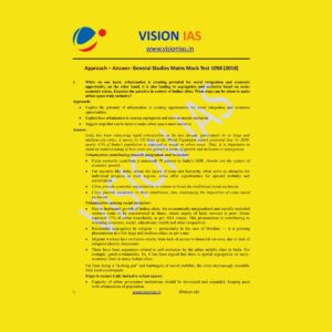 VISION IAS GENERAL STUDIES MAINS MOCK TEST-1058 (2018)