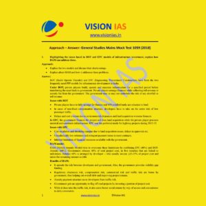 VISION IAS GENERAL STUDIES MAINS MOCK TEST-1059 (2018)