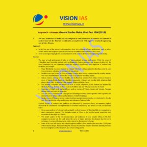 VISION IAS GENERAL STUDIES MAINS MOCK TEST-1066 (2018)