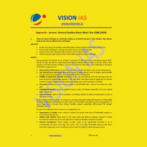 VISION IAS GENERAL STUDIES MAINS MOCK TEST-1068 (2018)
