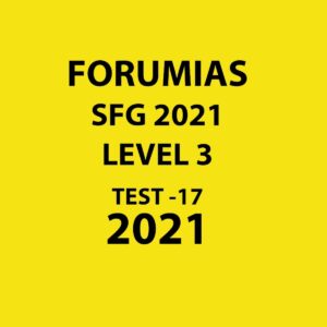 FORUMIAS SFG LEVEL 3 TEST - 17 2021