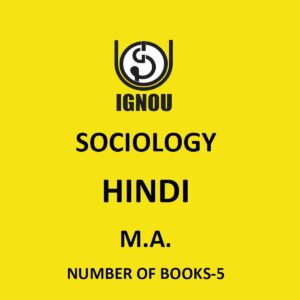 IGNOU HINDI SOCIOLOGY (M.A.) NUMBER OF BOOKS-5