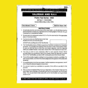 VAJIRAM AND RAVI TEST SERIES- 2020 GS TEST-11 ( 16-02-2019)  CURRENT AFFAIRS ( SEP TO DEC-2019)