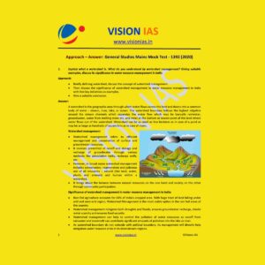 VISION IAS GENERAL STUDIES MAINS MOCK TEST-1392 (2020)