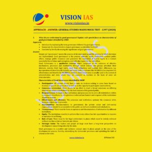 VISION IAS GENERAL STUDIES MAINS MOCK TEST-1398 (2020)