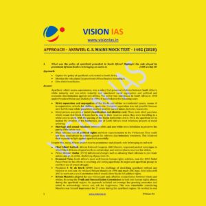 VISION IAS GENERAL STUDIES MAINS MOCK TEST-1402 (2020)