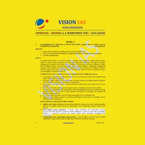 VISION IAS GENERAL STUDIES MAINS MOCK TEST-1416 (2020)