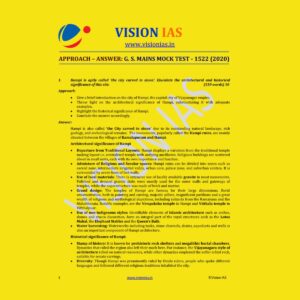 VISION IAS GENERAL STUDIES MAINS MOCK TEST-1522 (2020)