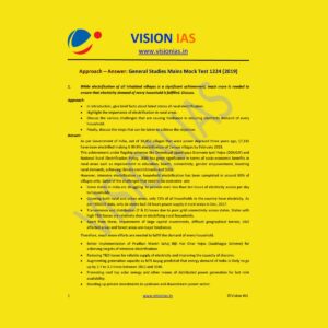 VISION IAS GENERAL STUDIES MAINS MOCK TEST-1224 (2019)