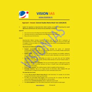 VISION IAS GENERAL STUDIES MAINS MOCK TEST-1228 (2019)