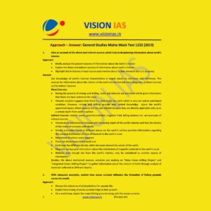VISION IAS GENERAL STUDIES MAINS MOCK TEST-1232 (2019)