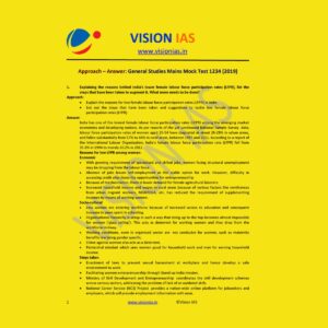 VISION IAS GENERAL STUDIES MAINS MOCK TEST-1234 (2019)
