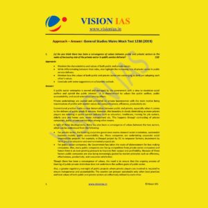 VISION IAS GENERAL STUDIES MAINS MOCK TEST-1238 (2019)