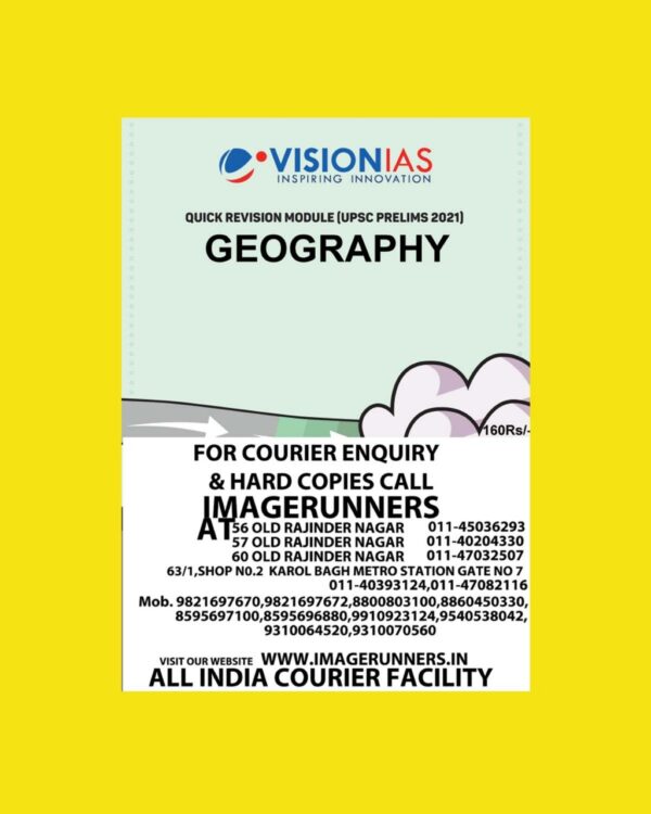 VISION IAS -   QUICK REVISION  MODULE (UPSC PRELIMS 2021) GEOGRAPHY