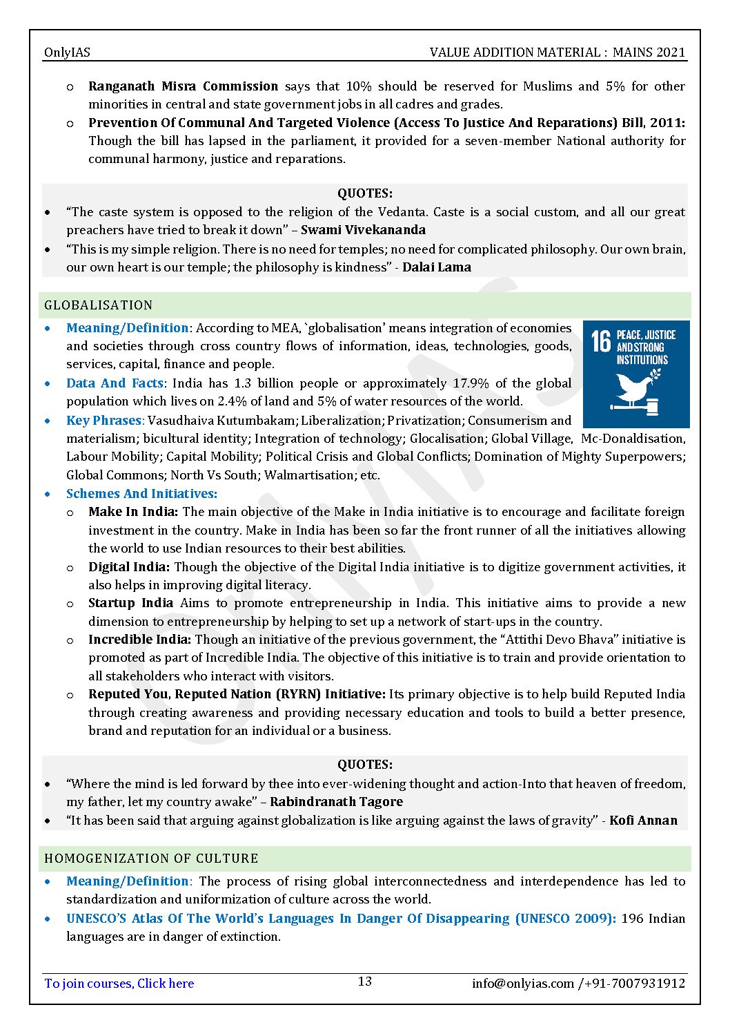 ONLY IAS PRAHAAR 2021 GS PAPER-I UPSC ESSENCE (COVERING DEFINITION,DATA FACTS PHRASSES SEHRMES & QUOTES) FOR UPSC CSE MAINS –VALE ADDITION MATERIAL (BLACK & WHITE) - Image 3