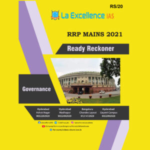 LA EXCELLENCE IAS RRP-MAINS 2021 READY -RECKONER GOVERNANCE (BLACK & WHITE)