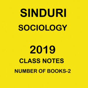 SINDURI SOCIOLOGY CLASS NOTES 2019 NUMBER OF BOOKS-2 (BLACK & WHITE)