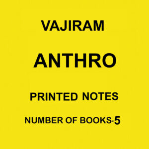 VAJIRAM ANTHRO PRINTED NOTES NUMBER OF BOOKS-5 (BLACK & WHITE)