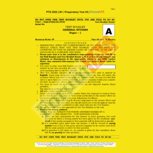 FORUM IAS 2022 PREPARATORY- TEST-35 (PTS-2022-BATCH-1) (BLACK &WHITE)