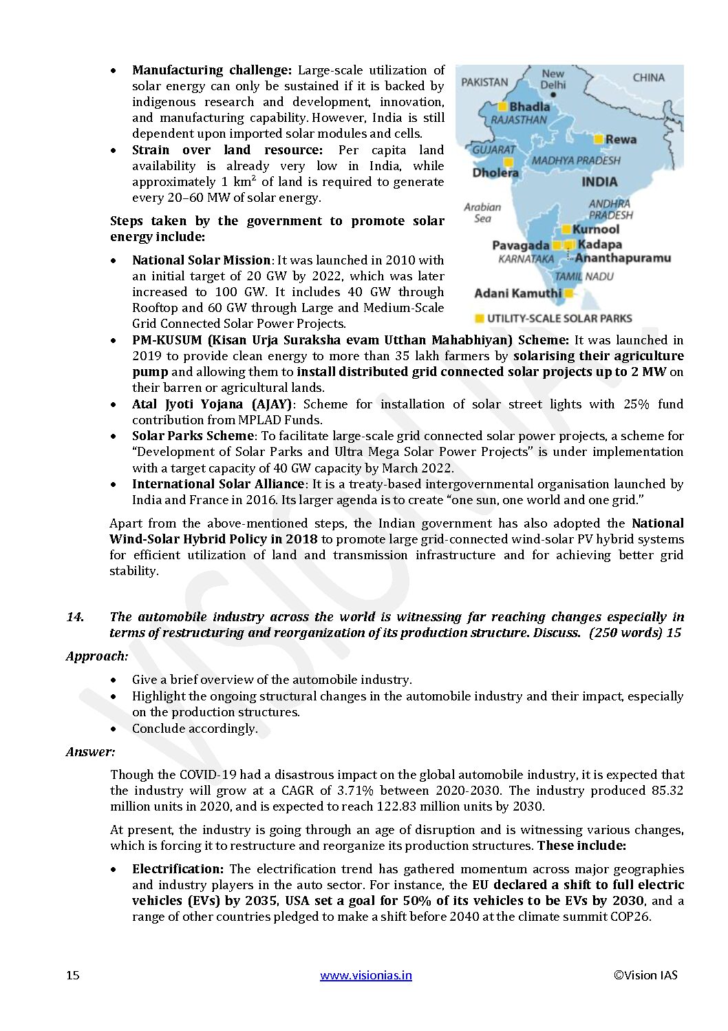 vision ias blank assignment sheet