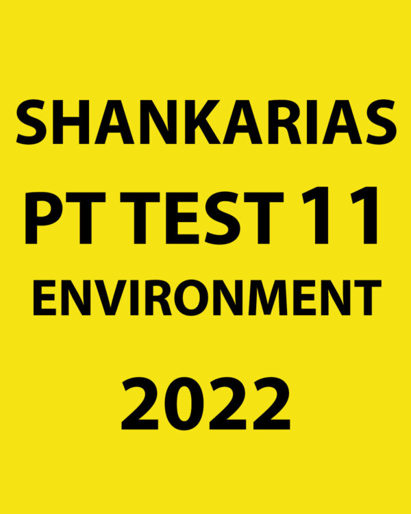 SHANKAR IAS 2022 PT TEST-11 ENVIRONMENT (BLACK & WHITE)