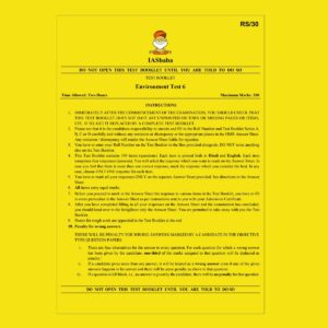 IAS BABA 2022 AIPTS TEST-6 (ENVIRONMENT ) 2022 (BLACK & WHITE)