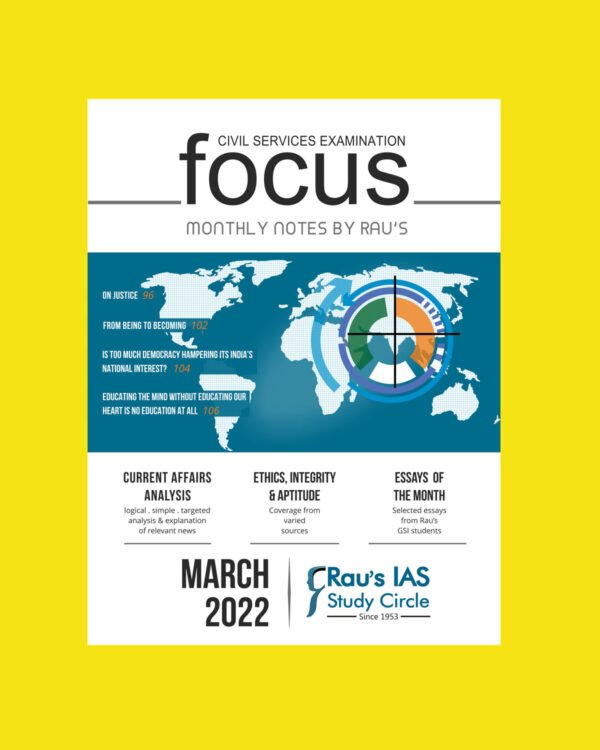 RAU’S IAS CURRENT AFFAIRS MARCH-2022 (BLACK & WHITE)